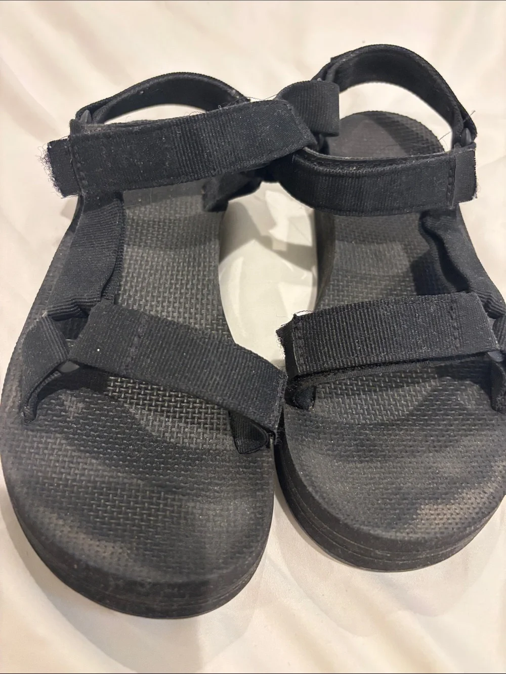 Womens Black teva midform Sandals size 6